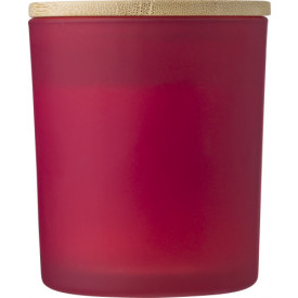Glazen kaars Josiah-Rood