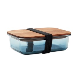 Glazen lunchbox 800ml-Transparant blauw