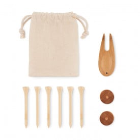 Golf accessoires set in etui-Beige