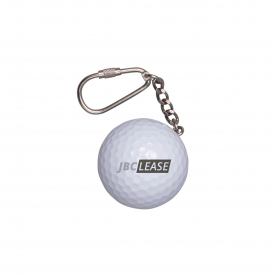Golfbal sleutelhanger - kunststof - diameter 4.2 cm