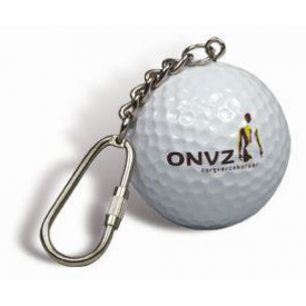 Golfbal sleutelhanger-Wit