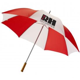 Golfparaplu bedrukken, metalen stok-Rood,Wit