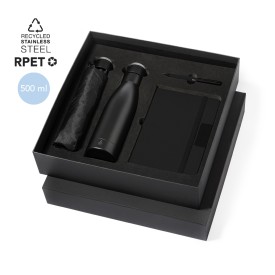 Gregory geschenkset - Thermosfles / notitieblok / opvouwbare paraplu / balpen