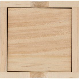 Grenenhouten mini Sudoku set Kenza-Bruin