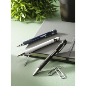 Grip It pen - gerecycled aluminium - met gripvast gedeelte
