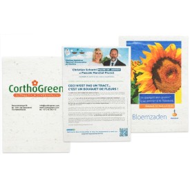 Groeipapier A4 - flyer - 200g/m2 - bloemenmix