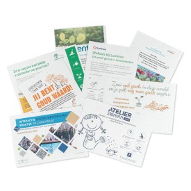 Groeipapier A5 - flyer - 200g/m2 - bloemenmix