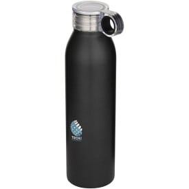 Grom 650 ml RCS gerecyclede roestvrijstalen waterfles-Zwart