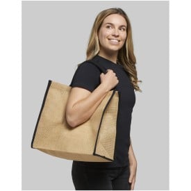 Harry draagtas 25 L - jute - Oeko-tex - lange hengsels - klittenbandsluiting