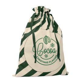 Katoenen tas - kerstmotief - 50 x 70 cm - met trekkoord