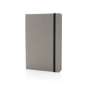 GRS-gecertificeerd RPET A5-notebook-Grijs, zwart
