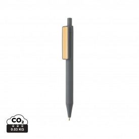 GRS RABS pen met bamboe clip-Grijs