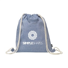 GRS Recycled Cotton PromoBag Plus (180 g/m²) rugzak-Blauw