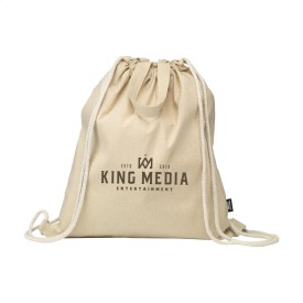 GRS Recycled Cotton PromoBag Plus (180 g/m²) rugzak-Naturel