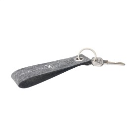GRS RPET Felt Keyring sleutelhanger-Grijs