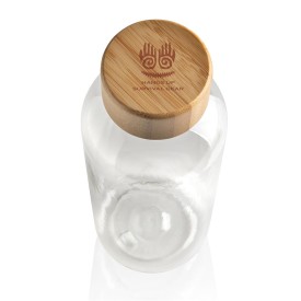 Waterfles 660ml - rPET - bamboe dop