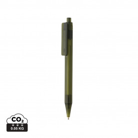 GRS RPET X8 transparante pen-Groen