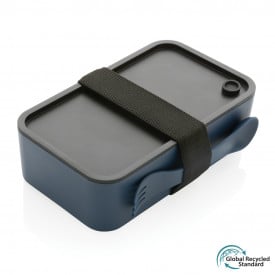 Lunchbox 800ml - gerecycled PP - elastische band - inclusief spork