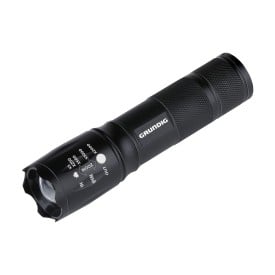 Grundig zaklamp - aluminium - LED - zoomfunctie