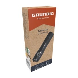 Grundig zaklamp - aluminium - LED - zoomfunctie