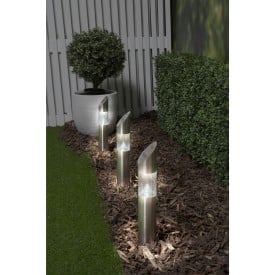 Grundig Solar Garden LED-Lamp - RVS/kunststof - zonne-energie