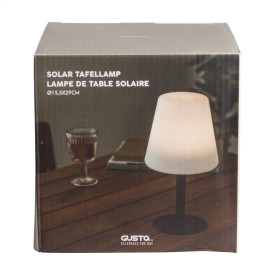 Gusta Solar tafellamp - kunststof - 2 lichtstanden - oplaadbaar