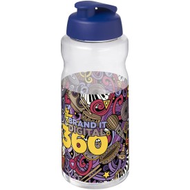 H2O Active® Big Base 1 l drinkfles met klapdeksel-Blauw