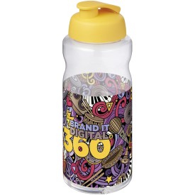 H2O Active® Big Base 1 l drinkfles met klapdeksel-Geel