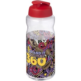 H2O Active® Big Base 1 l drinkfles met klapdeksel-Rood