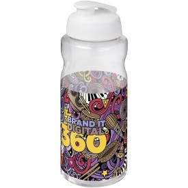H2O Active® Big Base 1 l drinkfles met klapdeksel-Wit
