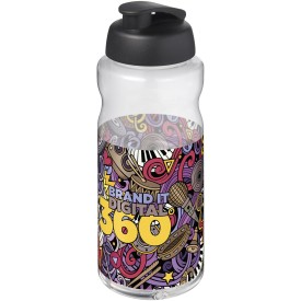 H2O Active® Big Base 1 l drinkfles met klapdeksel-Zwart