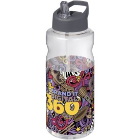 H2O Active® Big Base 1 l drinkfles met tuitdeksel-Grijs