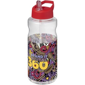 H2O Active® Big Base 1 l drinkfles met tuitdeksel-Rood