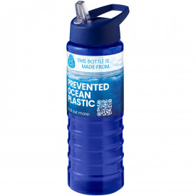 H2O Active® Eco Treble 750 ml drinkfles met tuitdeksel -Blauw, blauw