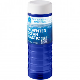 H2O Active® Eco Treble 750 ml waterfles met schroefdop-Blauw, wit