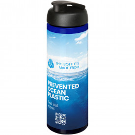 H2O Active® Eco Vibe 850 ml drinkfles met klapdeksel-Blauw, zwart