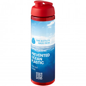 H2O Active® Eco Vibe 850 ml drinkfles met klapdeksel-Rood, rood