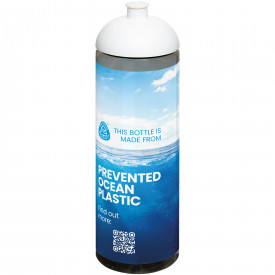 H2O Active® Eco Vibe 850 ml drinkfles met koepeldeksel -Charcoal, wit