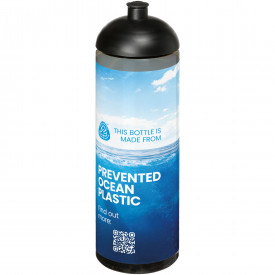 H2O Active® Eco Vibe 850 ml drinkfles met koepeldeksel -Charcoal, zwart
