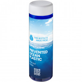 H2O Active® Eco Vibe 850 ml drinkfles met schroefdop -Blauw, wit