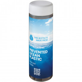 H2O Active® Eco Vibe 850 ml drinkfles met schroefdop -Charcoal, wit