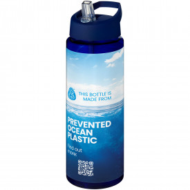 H2O Active® drinkfles 850 ml - rPET - fliptopdop met rietje