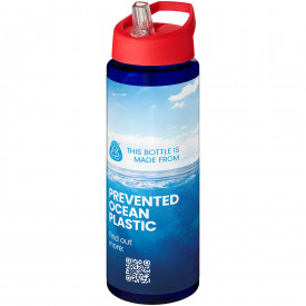 H2O Active® Eco Vibe 850 ml drinkfles met tuitdeksel -Blauw, rood