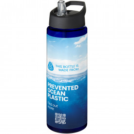 H2O Active® Eco Vibe 850 ml drinkfles met tuitdeksel -Blauw, zwart