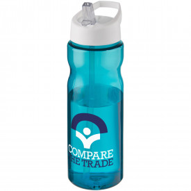 H2O Base® 650 ml sportfles met fliptuitdeksel-Aqua blauw, wit