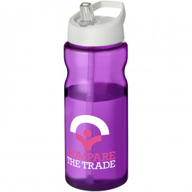 H2O Base® 650 ml sportfles met fliptuitdeksel-Paars,wit