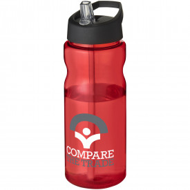 H2O Base® 650 ml sportfles met fliptuitdeksel-Rood,zwart
