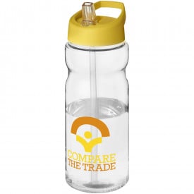 H2O Base® 650 ml sportfles met fliptuitdeksel-Transparant,geel