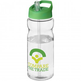 H2O Base® 650 ml sportfles met fliptuitdeksel-Transparant,groen