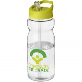 H2O Base® 650 ml sportfles met fliptuitdeksel-Transparant,lime